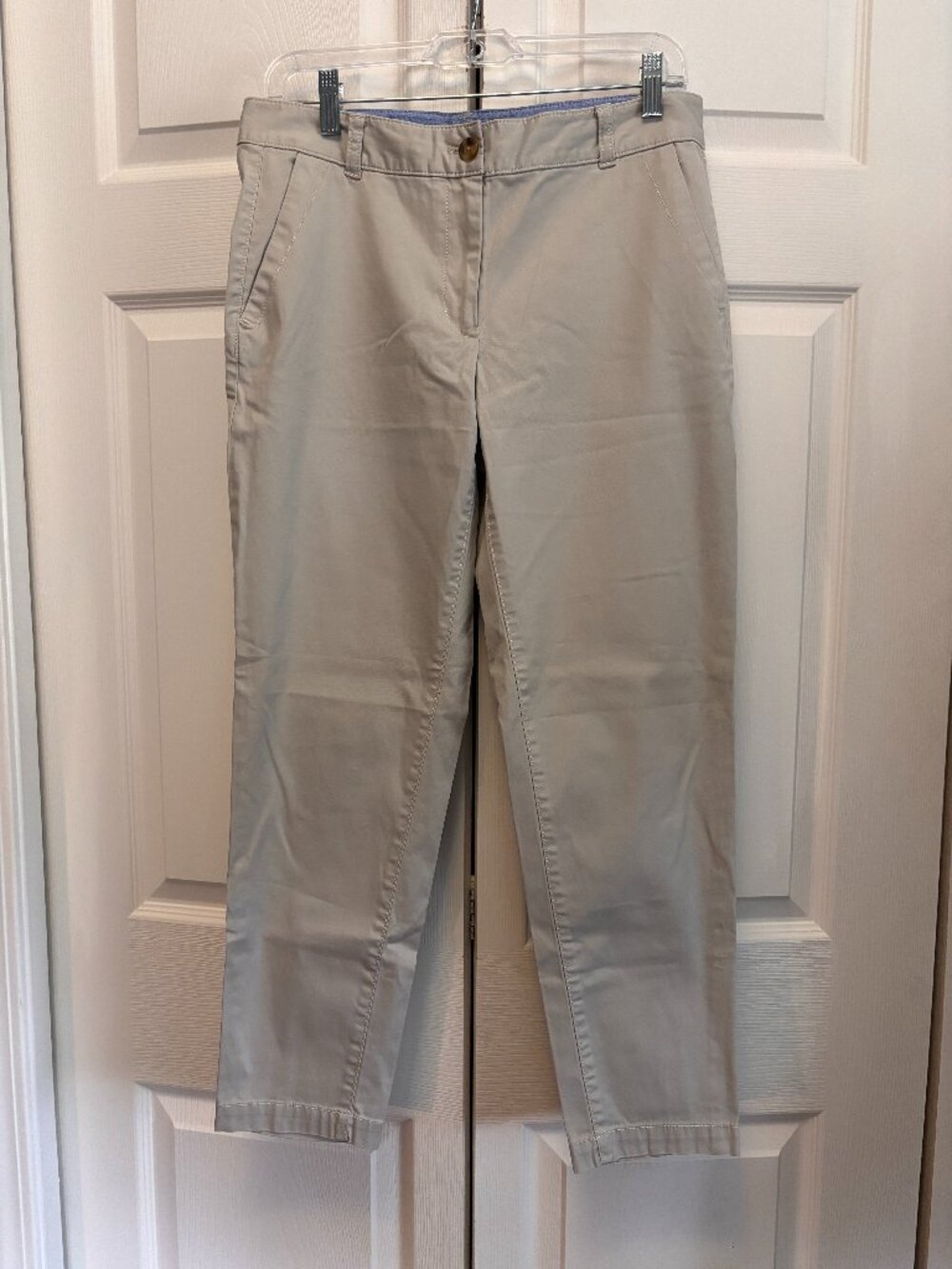Talbots Khaki Chino Pants Women’s Size 6 Petite 27” Inseam Classic Straight Leg